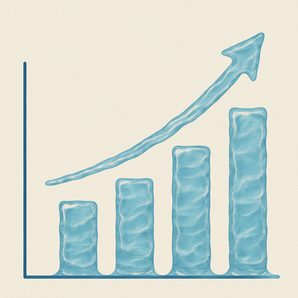 Water Sales Growth Chart