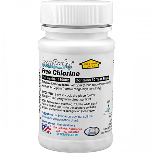 SenSafe Free Chlorine Bottle of 50 tests | ITS-480002