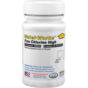 WaterWorks Free Chlorine High Range - Bottle of 50 tests | ITS-480022