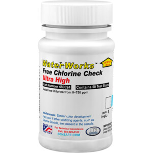 WaterWorks Free Chlorine Ultra High - Bottle of 50 tests | ITS-480024