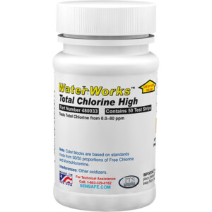 WaterWorks Total Chlorine HR High Range - Bottle of 50 | ITS-480033
